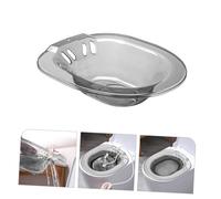 Hohopeti Ergonomic Sitz Bath Basin for Toilet Seat and Postpartum Care Wide-Edge Wash Basin for Pregnant Women and Elderly Soothing Private Area Cleaning and Healing