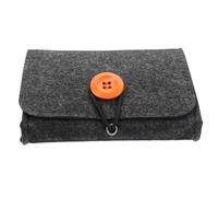 Hohopeti Essential Oil Storage Bag Essential Oil Bottle Organizer Felt Travel Case with Shock Protection Temperature Resistance for Home and-The-Go Use