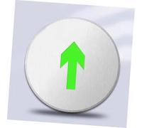 Hohopeti Exit Sign Floor Marker Stainless Steel Glow Dark Self-luminous Fire Emergency Evacuation Indicator for Indoor Outdoor Use Easy Installation