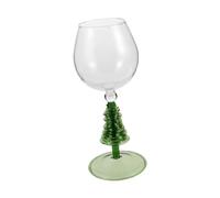 Hohopeti Festive Christmas Tree Stemmed Wine Glasses Green Spiral High Borosilicate Glass Goblets for Red Wine and Cocktails Multi-Occasion Holiday Drinkware for Parties and Seasonal
