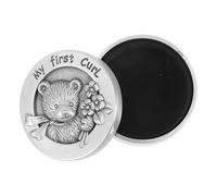 Hohopeti Fetal Hair Keepsake Box Metal Storage for Newborn Hair Compact Durable Design for Cherishing Childhood Memories Portable Lightweight