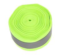 Hohopeti Fluorescent Green Reflective Tape Meters Sew Polyester Fabric High Visibility Safety Strip for Clothing Bags Outdoor Gear Crafting