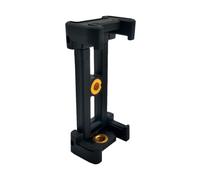 Hohopeti Foldable Black Plastic Phone Holder for Selfie Stick with Easy to Operate Design and Device Protection, Universal Folding Phone Mount Suitable for Tripod Use