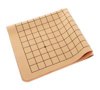 Hohopeti Foldable Dual-sided Chinese Chessboard Mat for Xiangqi Go Lightweight PU Leather Portable Board with Smooth Surface Stylish Design for Adults and Students Convenient Travel Game