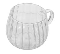 Hohopeti Glass Cups Clear Coffee Mug Espresso Mug Water for Hot Drinks Borosilicate Shaped Party Handle Hot Drinks Elegant Transparent