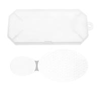 Hohopeti Glass Foot File Callus Remover Set with Protective Box Eight-Figure Shaped Heavy Duty Nano Glass Foot Scrubber for Dead Skin Removal Portable Pedicure Tool for Home and Travel