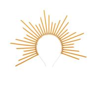 Hohopeti Goddess Radiant Crown Headband Creative Divine Hair Hoops Unique Party Headband for Women