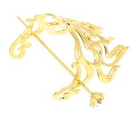 Hohopeti Golden Metal Crown Hair Accessory for Men, Lightweight and Comfortable Fit Traditional Elegance Hairpin for Cosplay and Stage Use, Classic Asian Vintage Style Bun Hair Ornament