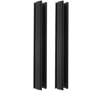 Hohopeti Golf Cart Windshield Clips Black Plastic 2 Pcs 32cm Seal Strip Accessories for Golf Buggy Enclosure