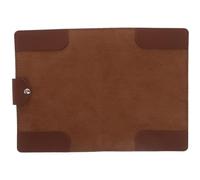 Hohopeti Golf Scorecard Keeper Pu Leather Holder with Protective Hard Shell Stylish Brown Golf Pocket Scorecard Holder Booklet for Golfers Securely Holds