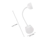 Hohopeti Gooseneck LED Nail Lamp for Gel Nails with Adjustable Light Source Fast Drying UV Gel Manicure Lamp for Home and Salon Use Easy Operation for Beginners and Professionals