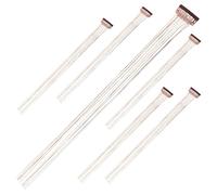 Hohopeti Hair Tinsel Extensions Coffee Colour Convenient to Use and Can Be Cut 6pcs Made of Pet and Iron for Women and Girls for Special Occasions and Daily Wear