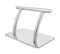 Hohopeti Hairdressing Chair Footrest Stainless Steel Pedal Replacement for Salon Barber Stylist Chairs, Universal Silver Footrest for Hairdresser and Spa Equipment