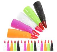 Hohopeti Halloween Colored Fake Witch Fingers Set, 30pcs Glow-in-the-dark Cosplay Fingernails for Halloween Party Prank Props, DIY Nail Art Accessories for Costume and Cosplay