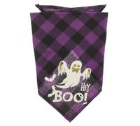 Hohopeti Halloween Dog Cat Bandana Night Light Pet Collar Stylish Decorative Bandana Comfortable Pet Neckwear Reusable Dog Scarf