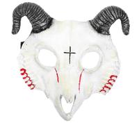 Hohopeti Halloween Goat Skull Mask Lightweight Decorative Cosplay Prop for Festival Theme Costume