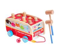 Hohopeti Hammering for Years Educational Early Learning Interactive Pounding Plaything Impact-resistant Activity for Hand-eye Coordination and Motor Skills Development