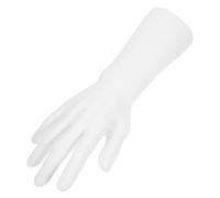 Hohopeti Hand Jewelry Display, ring holder display, plastic white male right hand model, portable for jewelry display merchandise and home