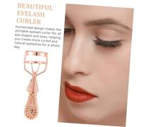 Hohopeti Handheld Eyelash Curler with Ergonomic Non-Pinch Design Rose Gold Anti-Slip Lash Curling Clip for Lashes Portable Beauty Makeup Tool for Curling