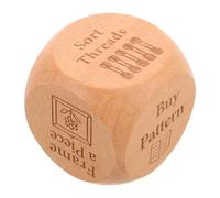 Hohopeti Handmade Engraved Wood Quilting Decision Dice for Sewing Projects Versatile Craft Tool for Quilters Crafters Sewing Parties Portable