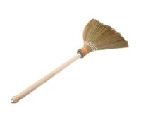 Hohopeti Handmade Soft Bristle Corn Whisk Broom with Detachable Wooden Handle for Indoor Floor Cleaning Courtyard Garden Garage Surfaces Traditional Sweeping Brush for Home Dust and Debris