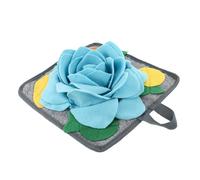 Hohopeti Hanging Rope Rabbit Foraging Mat Small Animal Snuffle Feeding Mat for Stimulating Natural Nose Work and Foraging Instincts Blue Interactive Slow Feed for Rabbits and Pets