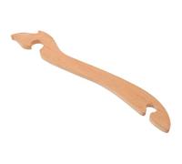 Hohopeti Heat-Resistant Wood Oven Rack Puller with Anti-steam Scalding Feature, Khaki Kitchen Supply Tool for Safe Oven Rack Pushing and Pulling