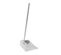 Hohopeti Heavy Duty Stainless Steel Long Handle Dustpan for Home Kitchen Cleaning Garbage with Thickened Design Practical Dustpan for Narrow Corners and Everyday Waste Collection