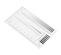 Hohopeti High Precision Sec Size Estimation Chart Ruler Film Scratch Measurement Tool Flaw Detection Instrument Crack Width Inspection for Industrial Quality Control