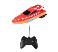 Hohopeti High Speed Rc Boat with Infrared Remote Control Racing Plaything for Adults Suitable for Pools and Lakes Single Red Yellow Unit Without Batteries