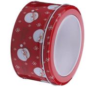 Hohopeti Holiday Treat Boxes Tins Biscuit Tin Christmas Party Container Dad Xmas Eve Cookie for Holiday Goodie Boxes Clear