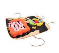 Hohopeti Human Organs Apron Educational for Cognitive Anatomy Learning Teaching Aid Early Childhood Classroom Tool for Memory and Awareness Development