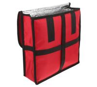 Hohopeti Insulated Large Pizza Bag Moisture Resistant Food Carrier with Commercial Grade Exterior and Label Window for Professional Use