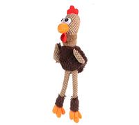 Hohopeti Interactive Cartoon Rooster Dog Cat Chew Toy Pet Molar Teething Toy Funny Shape for Small Animals