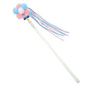 Hohopeti Interactive Cat Teaser Wand with Bell for Indoor Cats Reusable Kitten for Play and Exercise with Fuzzy Design