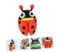 Hohopeti Interactive Plush Beetle for Early Learning and Dressing Skills Development Bright Colored Educational Animal Plaything for Boy Girl Gift for Birthday Christmas
