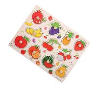 Hohopeti Interactive Wooden Puzzle Educational Preschool for Creative Learning and Parent Interaction Fruit Design for Endless Fun