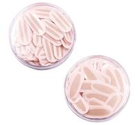 Hohopeti Invisible Double Eyelid Tape Lace Mesh Eyelid Lifting Strips for Hooded Eyes Breathable Lightweight 300 Pieces (olive and Half-moon Shapes) for Natural Eye Enhancement