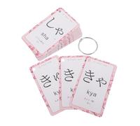 Hohopeti Japanese Learning Flashcards for Beginners Portable Hiragana Katakana Phonics Cards Sturdy Language Study Tool for Boys Self-study Japanese Alphabet Mastery