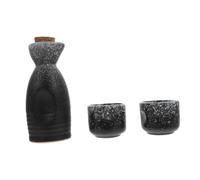Hohopeti Japanese Style Ceramic Sake Set with Smooth Rim Pot and Cups Low Water Absorption Wine Holder for Home and Restaurant Use Exquisitely Crafted Traditional Japanese Wine Cup Set