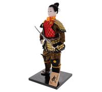 Hohopeti Japanese Style Samurai Doll Decoration Authentic Japanese Tabletop Warrior Figure Ornament for Home and Collector Display