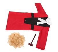 Hohopeti Judge Costume with Gavel Role Play Outfit for Realistic Cosplay Judge Uniform for Career Exploration and Halloween Party Fun