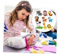 Hohopeti Jungle Animal Felt DIY Crafting and Sewing for Soft Felt Animals Kit Creative Fine Motor Skills Activity Gift for Boys