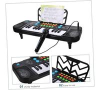 Hohopeti Key Multifunctional Electronic Keyboard with Microphone for Early Learning Realistic Sound Educational Musical Instrument for S Cognitive Development and Social Interaction