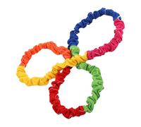 Hohopeti Kids Outdoor Activity Stretchy Band 2.4m Elastic Cooperative Exercise Rope for Physical Education Playground Fitness Equipment