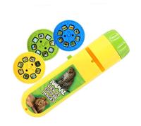 Hohopeti Kids Projection Torch Toy, Plastic Flashlight with Changeable Patterns and No Burr Finish, Interactive Toy for Boys and Girls