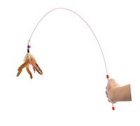 Hohopeti Kitten Cat Teaser Bell Beads Interactive Wire Hunter for Pets Random for Indoor Cats and Exercise