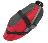 Hohopeti Large Capacity Nylon Velvet Bike Saddle Bag for Backseat Storage Multi-Functional Bicycle Seat Pouch with Zipper Outdoor Cycling Accessory for Road and Mountain Bikes