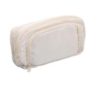 Hohopeti Large Capacity Pencil Case Zipper for School Travel Multi Compartment Stationery Organizer for Students and Artists