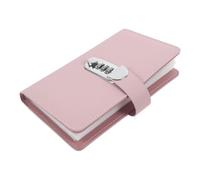Hohopeti Large Capacity Personal Finance Binder with Lock, Pu and Alloy Material, Double Sided Inside Pages and Doublesided Slots, for Home and Office Use, Stylish Savings Goal Book